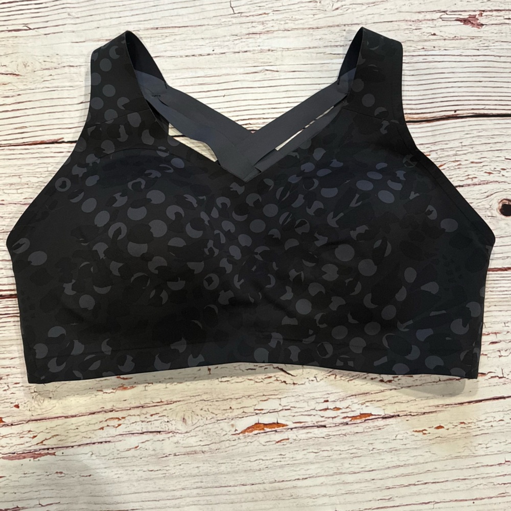Lululemon Enlite Bra Weave High Support in Primal Dot Black Multi Sz 38DD - Picture 4 of 8